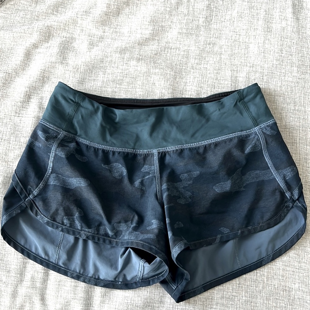 Lululemon speed-up low rise blue camo 2